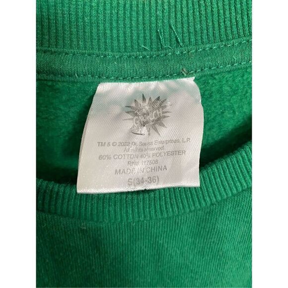 The grinch unisex don’t be a grinch, crewneck, green holiday sweatshirt, size sm - Picture 4 of 4